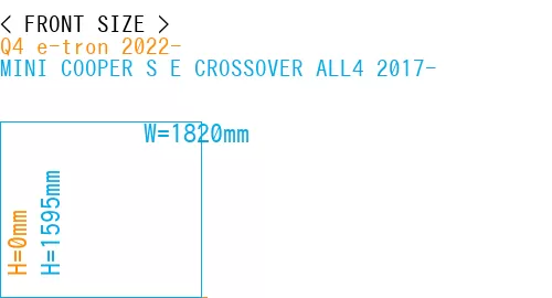 #Q4 e-tron 2022- + MINI COOPER S E CROSSOVER ALL4 2017-